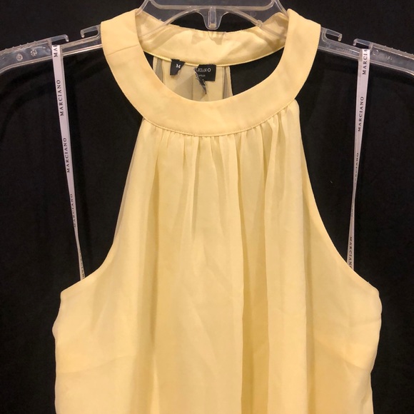 New Guess Marciano Halter sheer chiffon blouse Top S M - Picture 2 of 8